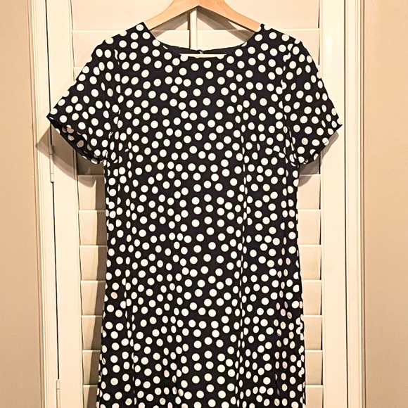 J. Crew White and Blue Sheath Mini Dress - Picture 2 of 3